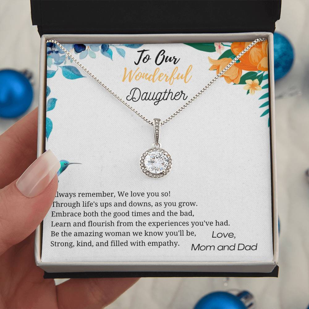 Strong, Kind, Emphatic Daughter Necklace